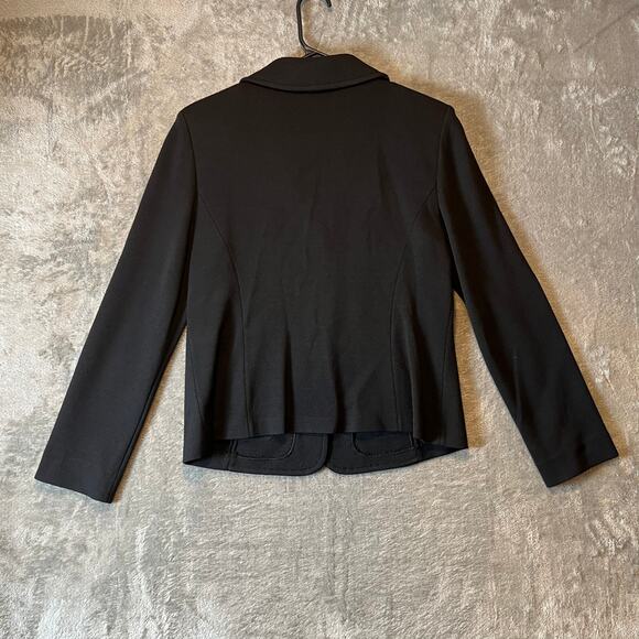St. John Collection Black Wool‎ Blend Jacket Size 10 Women's - Picture 4 of 6